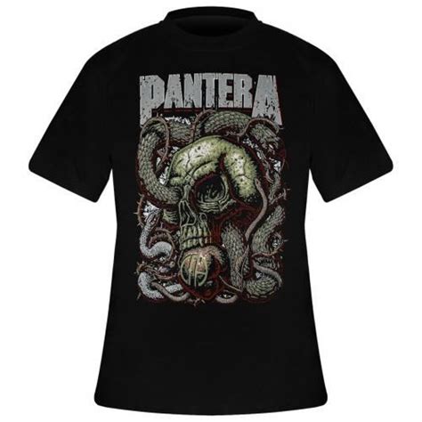 T Shirt Homme Pantera Serpent Skull Rock A Gogo