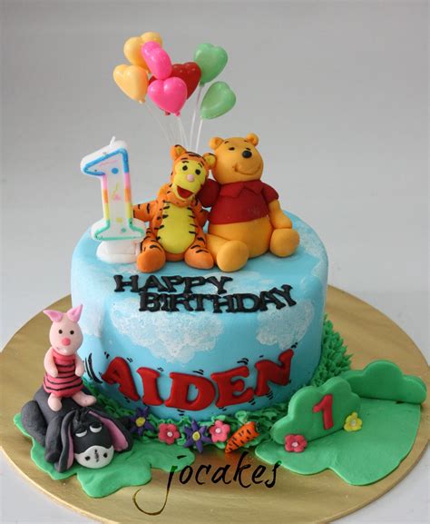 Oneyearoldboybirthdaycake Winnie The Pooh And Friends Cake For 1