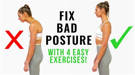 4 Essential Exercises To Fix Bad Posture Youtube