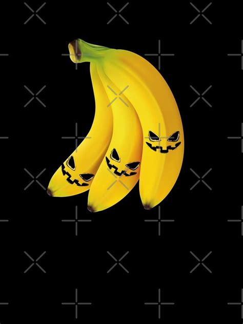 Funny Halloween Banana Fruit Scary Face Costume Graphic T Shirt Dress