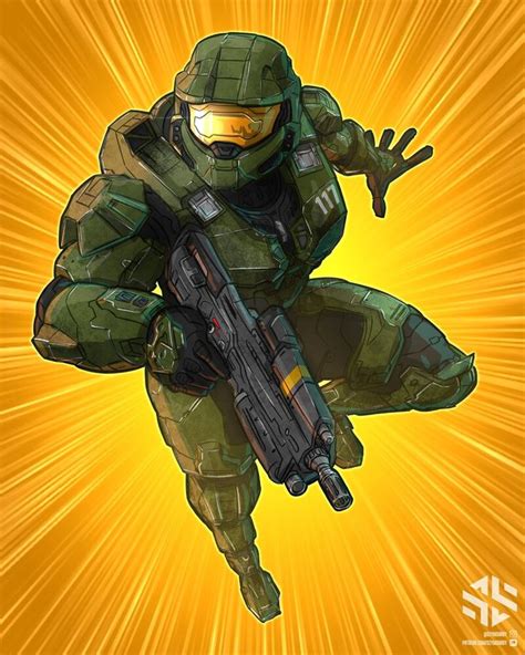 Artstation Halo Infinite Chief Fan Art Szymshady Master Chief And