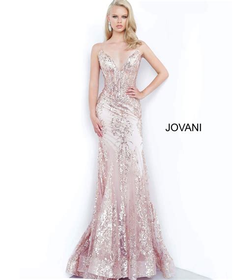 Jovani 3675 Sequined Illusion Corset Mermaid Gown In 2020 Mermaid