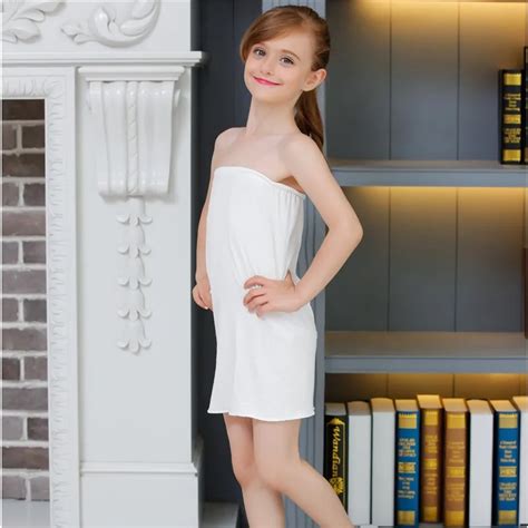 Gratis Verzending Witte Kids Meisjes Lange Tube Top Modale Ondergoed