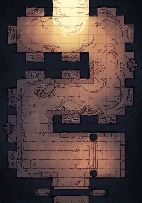 Ocart Desert Tomb Battlemap Dnd Fantasy City Map Dungeon Maps Images