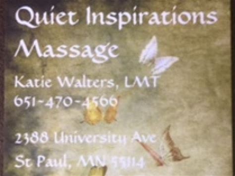 Book A Massage With Quiet Inspirations Massage St Paul Mn 55114