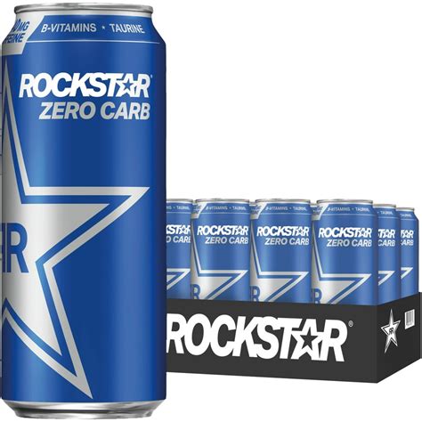 12 Cans Rockstar Zero Carb Energy Drink 16 Fl Oz