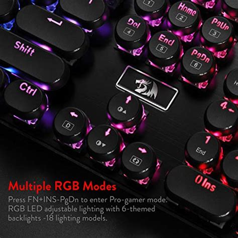 Redragon K556 Rk Rgb Led Backlit Wired Mechanical Gaming Keyboard