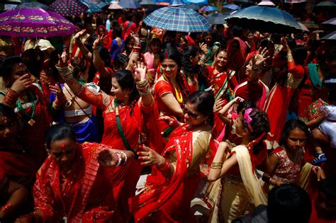 Teej Festival In Nepal On Behance