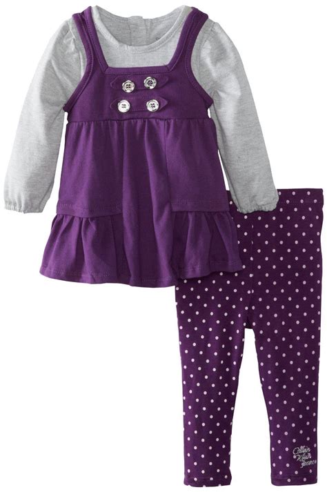 Calvin Klein Baby Girls Infant Tunic With Leggings Purple