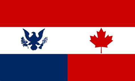 Flag For A Union Of Canada And The Us Rvexillology