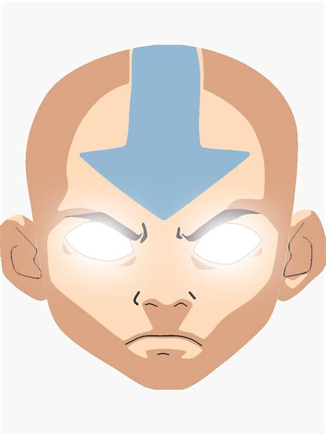 Avatar Aang Sticker By Dhirs1029 Redbubble