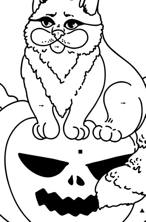 Halloween Cat Coloring Page ♥ Online And Print For Free