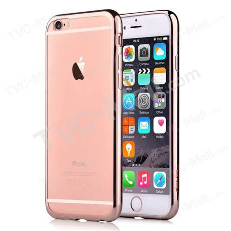 Devia Glitter 08mm Slim Tpu Gel Case For Iphone 6 6s 47 Rose Gold