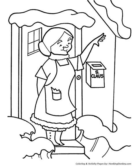 Claus face page free mrs. Mrs Claus Coloring Pages - Coloring Home