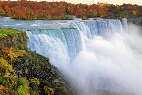 Niagara Falls In Fall Colors Photograph By Orchidpoet Pixels