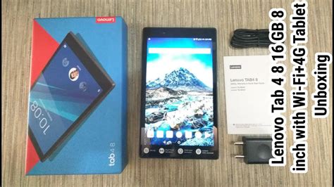 Lenovo Tab 4 8 16 Gb 8 Inch With Wi Fi4g Tablet Unboxing Raw Video