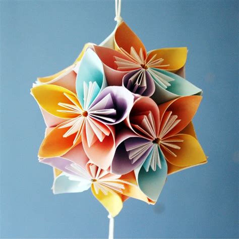 Diy Origami Kusudama De Flores De Cerejeira Solteiras Noivas Casadas