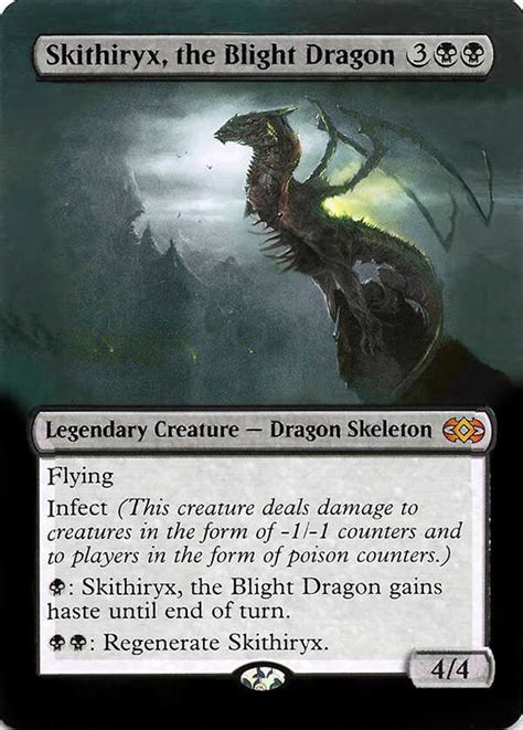 Skithiryx The Blight Dragon Mtg Alter Magicalter