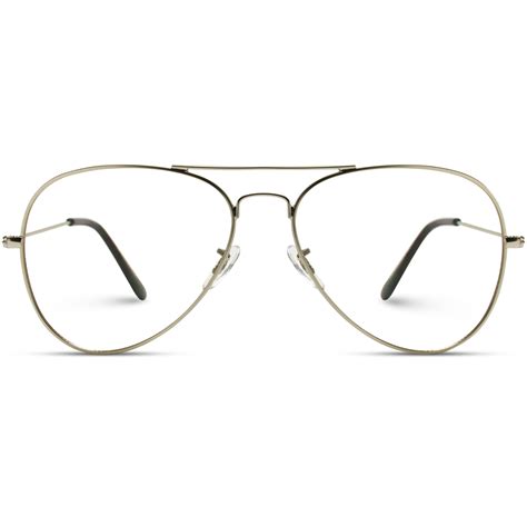 Silver Frame Clear Aviator Glasses Protect Your Eyes From Harmful Screen Time With These Blue