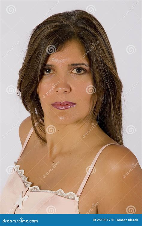 Pink Lingerie Stock Image Image Of White Woman Isolated 2519817