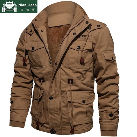 Hot Sale Winter Military Thick Jacket Men Warm Hooded Coats Thermal ...