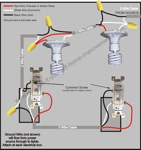 3 Way Switch Leviton Wiring Diagram