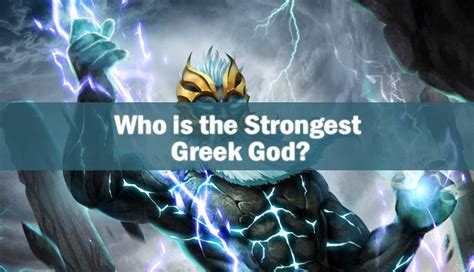 Who Is The Strongest Greek God Greek Gods Greek God