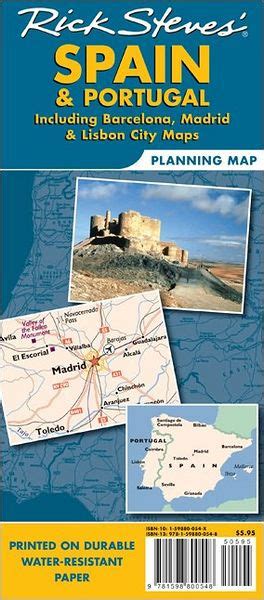 Rick Steves Spain And Portugal Planning Map Including Barcelona Madrid