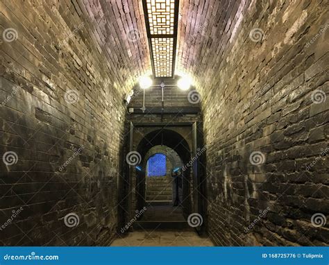 Underground Vault Of Ancient Chinese Bank In Pingyao City Editorial