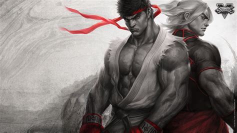 Street Fighter V Ryu And Ken Digital Wallpaper Hd Wallpaper Wallpaper