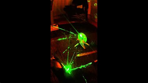 532nm Laser Beam Split On Cds Youtube
