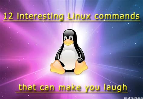 12 Interesting Linux Commands That Can Make You Laugh