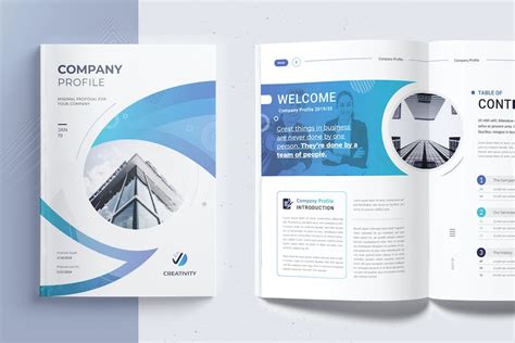 The Company Profile Word Template Design Template Place