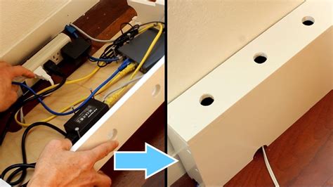 Hide Messy Wires And Cables In A Wooden Box Youtube