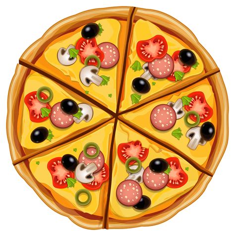 Pizza Cartoon Pizza Art Pizza Pie