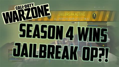 Don't forget to drop a. SEASON 4 WARZONE! JAILBREAK IS PRETTY NICE! - YouTube