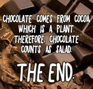 11 delicious chocolate quotes in honor of chocolate day. Salad Quotes And Sayings. QuotesGram