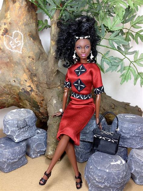 The Black Doll Life — Fuckyeahdollsofcolor Barbie Doll Dress At Red Black White Dress