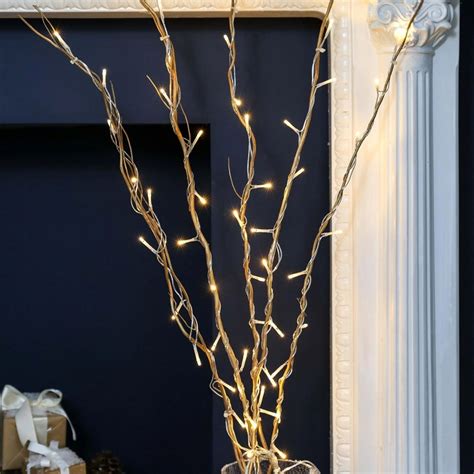 Gold Willow Led Twig Lights