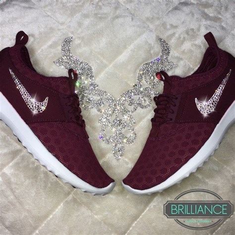 Nike Juvenate In Burgundy With Swarovski Crystals Authentic Womens Nike