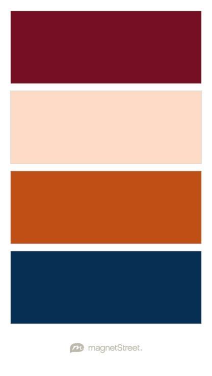 Custom Purple, Custom Orange, Custom Orange, and Custom Blue Wedding ...