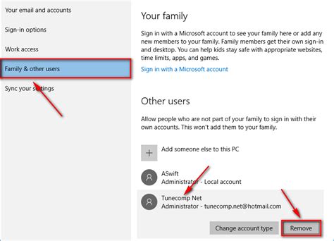 Windows 10 requires at least one mail account, and you can't delete it. How to remove Microsoft account from Windows 10