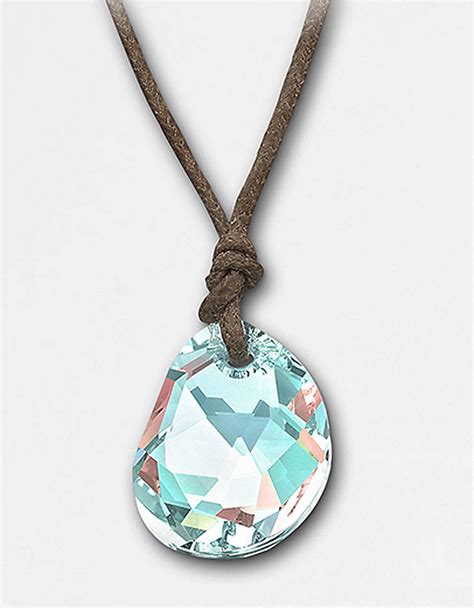 Swarovski Oceancut Crystal Pendant Necklace In Blue For Men Lyst