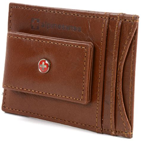 Get away from your bulky wallet, travando mens card holder measures 4.7 x 3 x 0.7 inches. AlpineSwiss-Mens-Leather-Money-Clip-Magnet-Front-Pocket ...