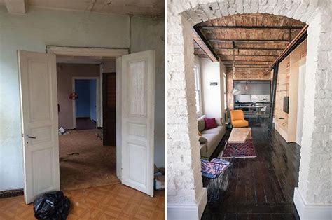 Before And After An Apartment Makeover Inside An Old Building