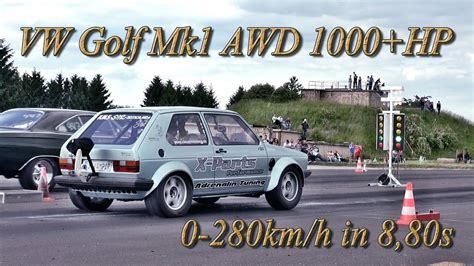 16vampir Vw Golf Mk1 Awd 866s 2774kmh Bitburg Mai 2014 Youtube
