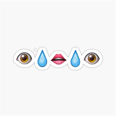 Tiktok Meme Eye Tear Mouth Tear Eye Emoji Sticker By