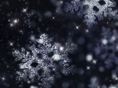Glittering Snowflakes Falling Hd Wallpaper ~ The Wallpaper Database