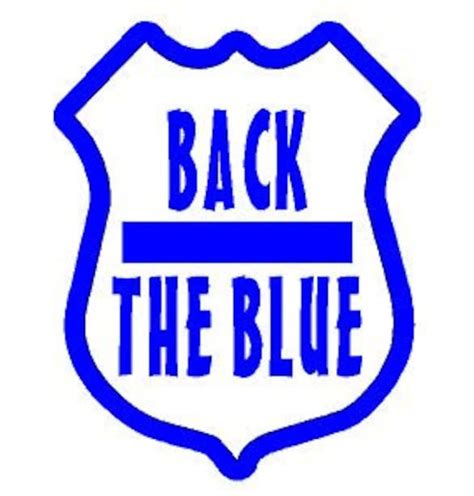 Back The Blue Decal