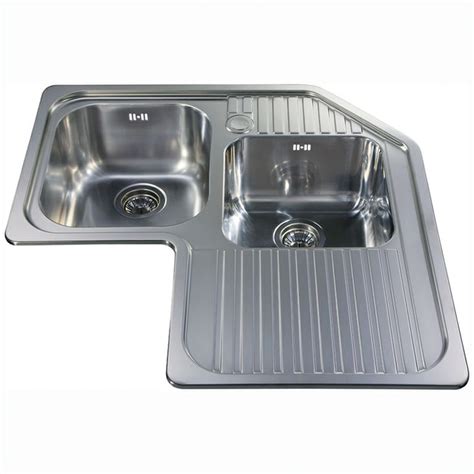 Cda Ccp3ss 20 Bowl Polished Stainless Steel Corner Kitchen Sink